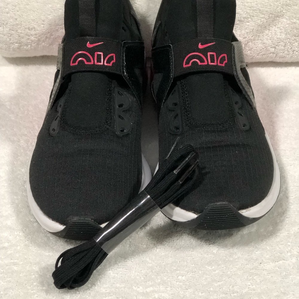 Nike Black and Pink Air Sneakers